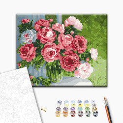 Mal efter tal - Home peonies