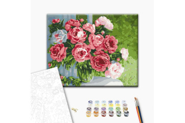 Mal efter tal - Home peonies
