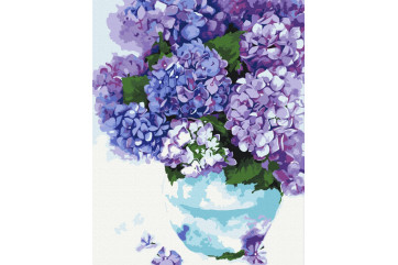 Mal efter tal - Hydrangea in a heavenly pot - blomster