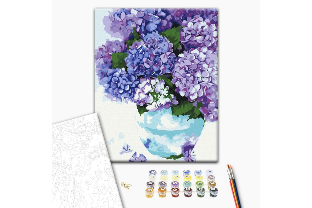 Mal efter tal - Hydrangea in a heavenly pot