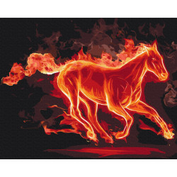 Mal efter tal - Fire horse - dyr