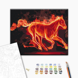 Mal efter tal - Fire horse