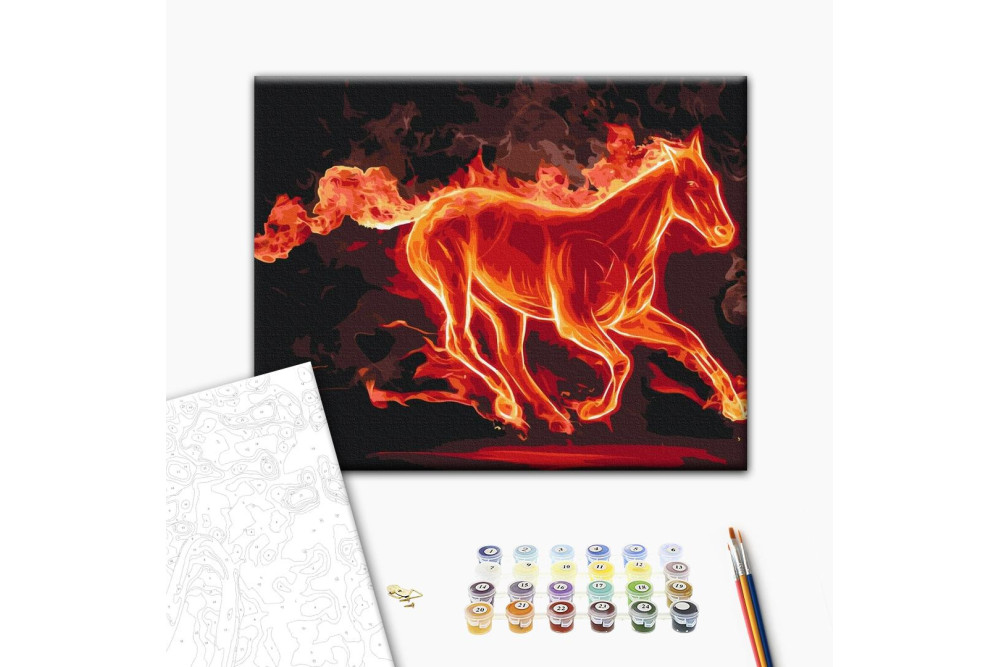Mal efter tal - Fire horse