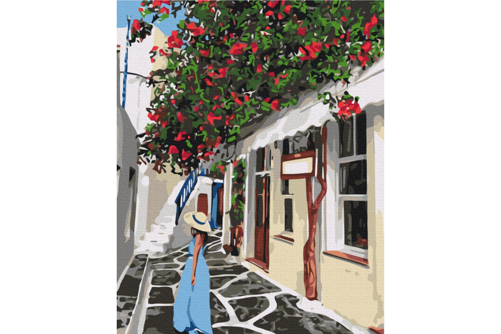 Mal efter tal - Lady in Greece - byer