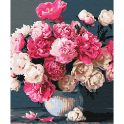 Mal efter tal - Bouquet of pink joys - blomster
