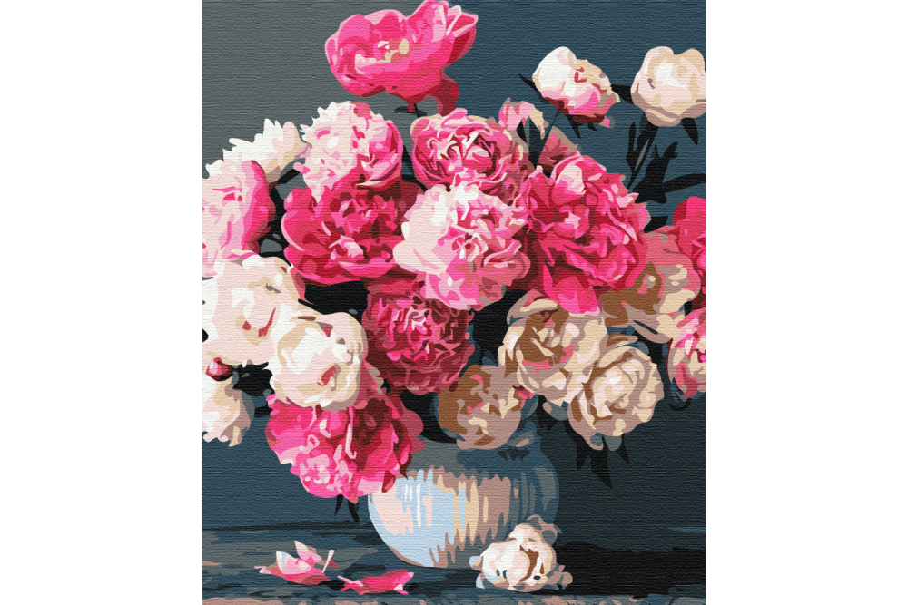 Mal efter tal - Bouquet of pink joys - blomster