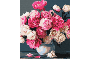 Mal efter tal - Bouquet of pink joys - blomster