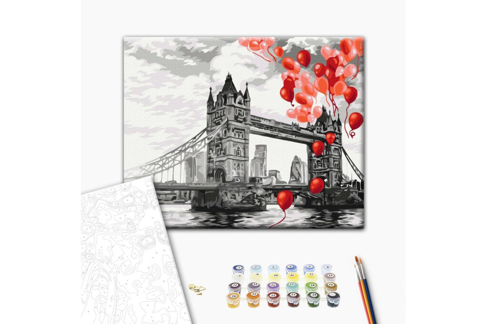 Mal efter tal - Balloons over Tower Bridge