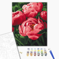 Mal efter tal - Saturated color of peonies