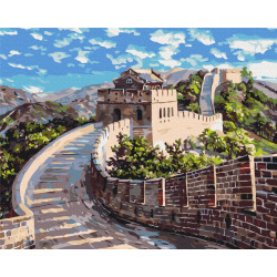 Mal efter tal - Great Wall of China - landskaber