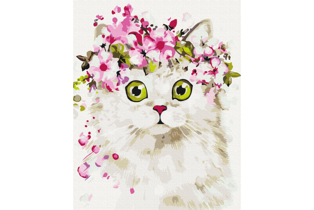 Mal efter tal - Surprised kitty - dyr