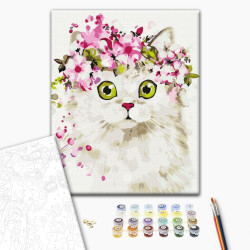 Mal efter tal - Surprised kitty