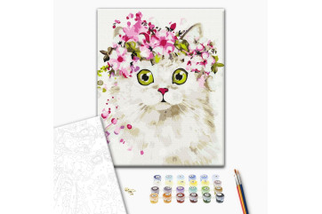 Mal efter tal - Surprised kitty
