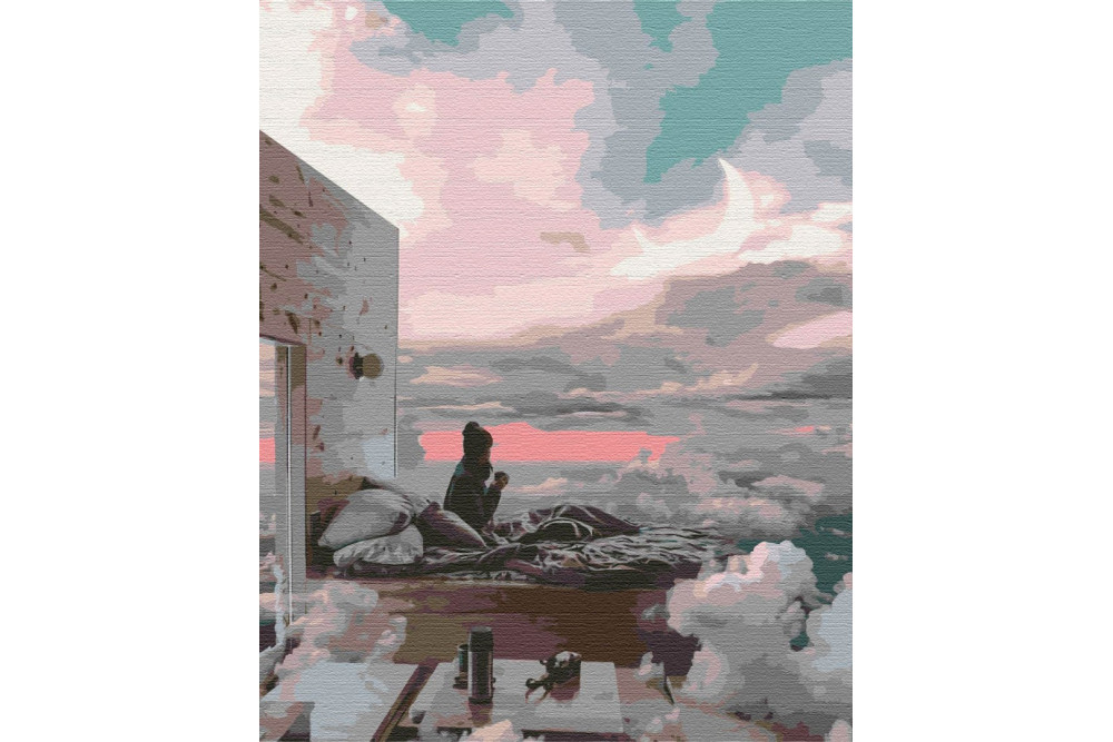 Mal efter tal - House in the clouds - landskaber