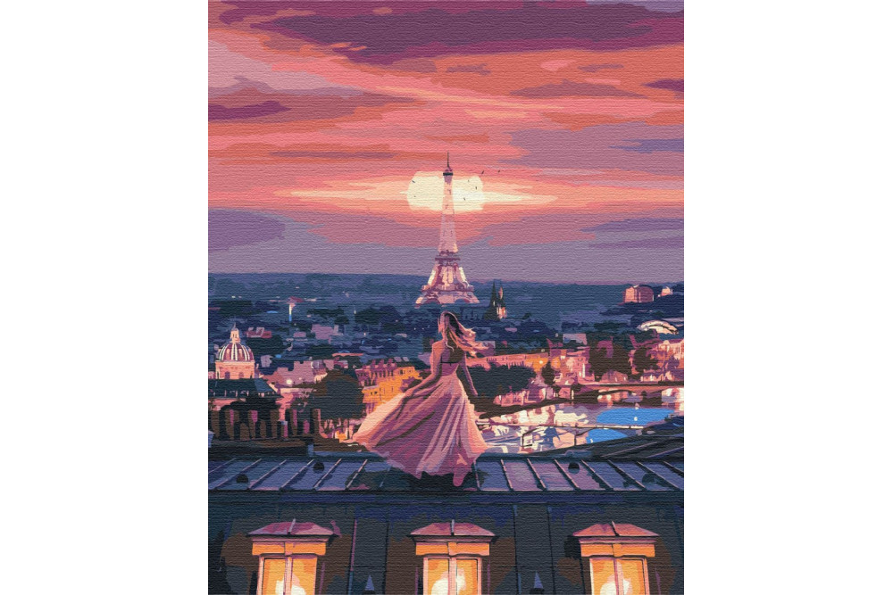 Mal efter tal - Fantastic evening in Paris - byer