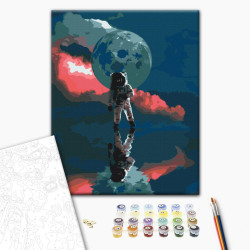 Mal efter tal - Day on the moon