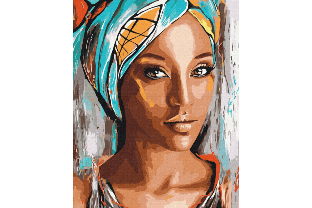 Mal efter tal - Portrait of an African woman - mennesker