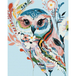 Mal efter tal - Drawn owl - dyr