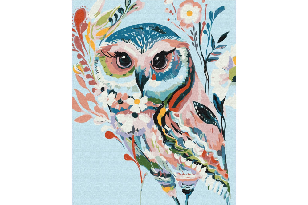 Mal efter tal - Drawn owl - dyr