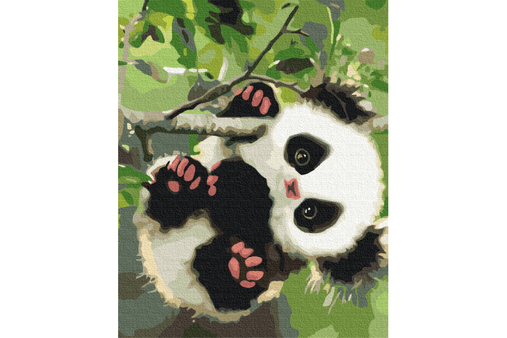 Mal efter tal - Playful panda - dyr