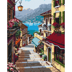 Mal efter tal - Italian street - byer