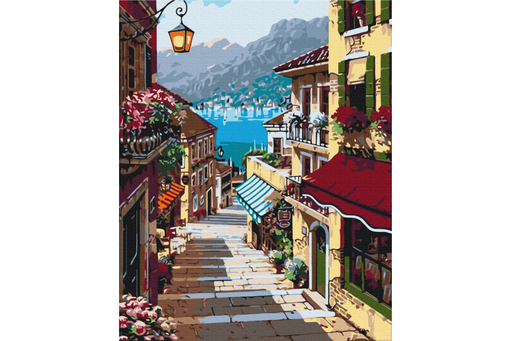 Mal efter tal - Italian street - byer