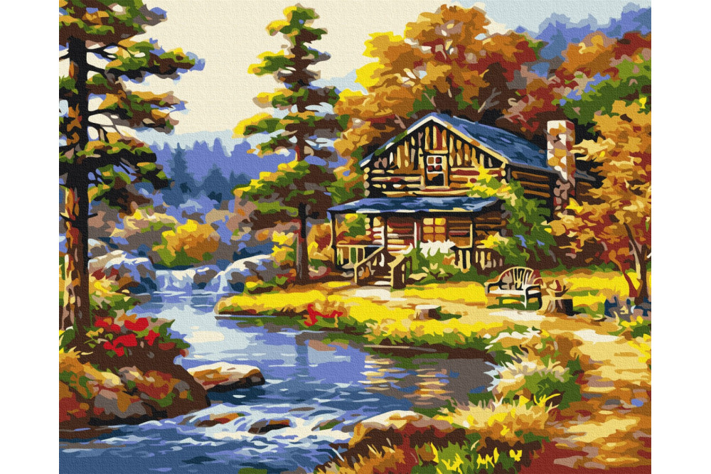 Mal efter tal - House by the lake - landskaber