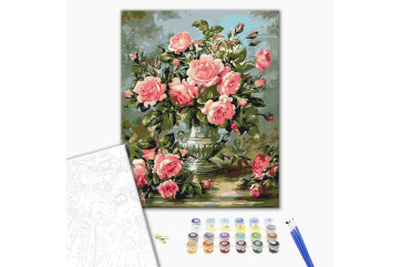 Mal efter tal - Bouquet of peony roses