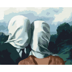 Mal efter tal - Rene Magritte Lovers - mennesker