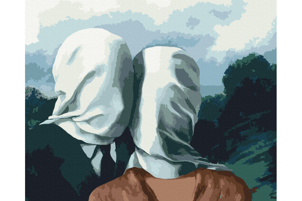 Mal efter tal - Rene Magritte Lovers - mennesker