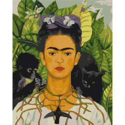 Mal efter tal - Frieda Kahlo. Self-portrait - mennesker