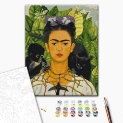 Mal efter tal - Frieda Kahlo. Self-portrait