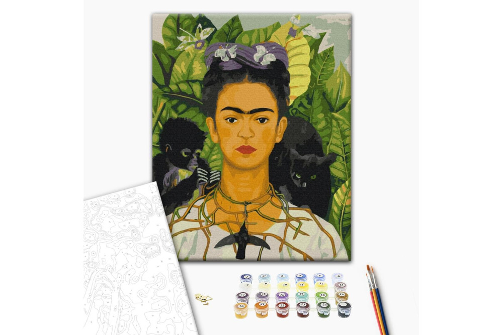 Mal efter tal - Frieda Kahlo. Self-portrait