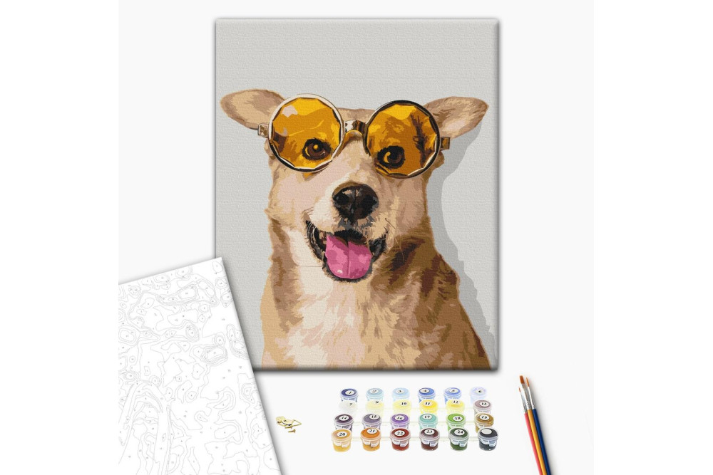 Mal efter tal - Corgi hipster