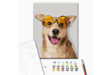 Mal efter tal - Corgi hipster