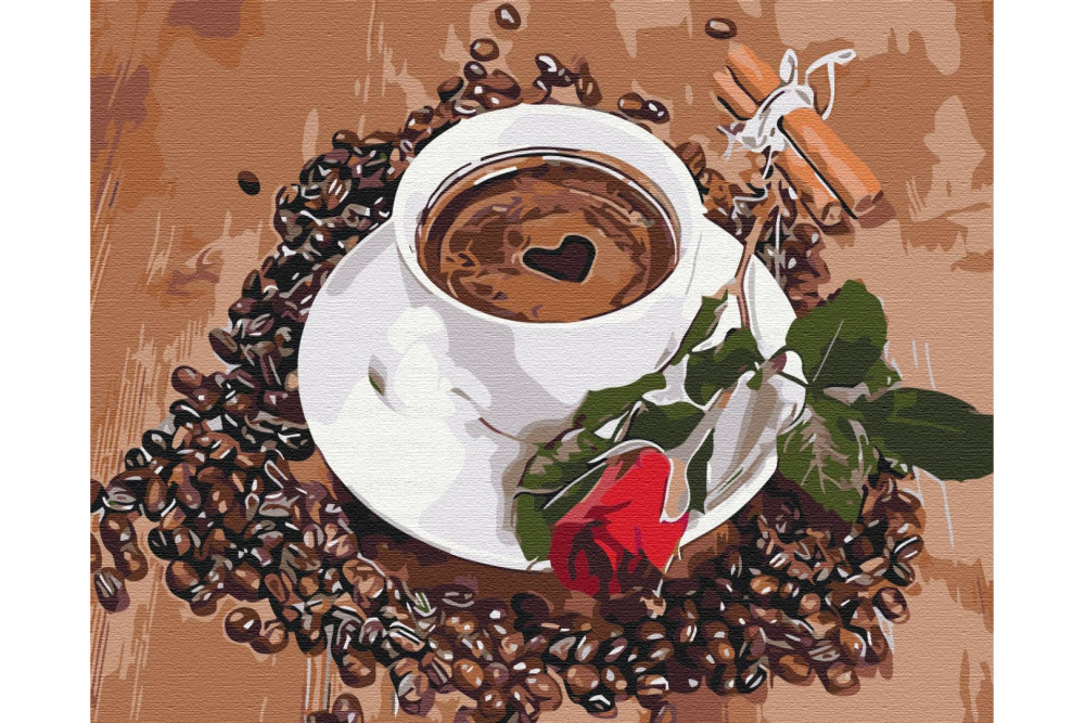 Mal efter tal - Coffee with a touch of romance - mad og drikke