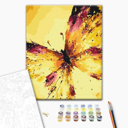 Mal efter tal - Fly of butterfly