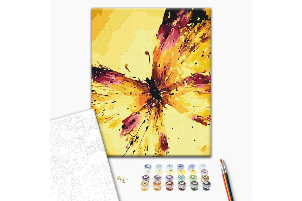 Mal efter tal - Fly of butterfly