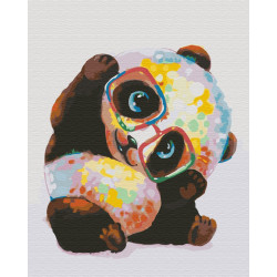 Mal efter tal - Rainbow panda - dyr