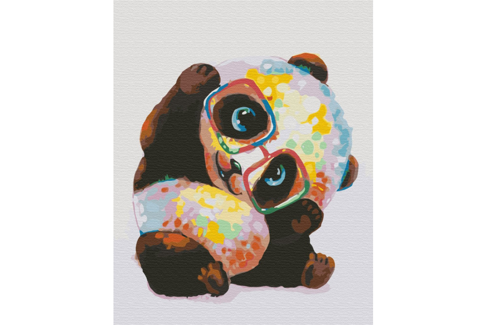 Mal efter tal - Rainbow panda - dyr