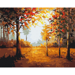 Mal efter tal - Autumn corner - landskaber