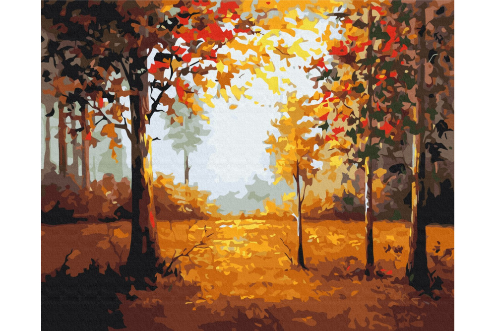 Mal efter tal - Autumn corner - landskaber