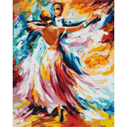 Mal efter tal - Waltz colors - popart