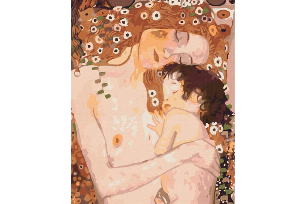 Mal efter tal - Mom and baby. Gustav Klimt - mennesker