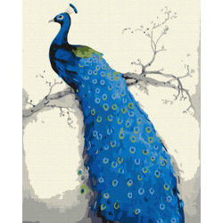 Mal efter tal - Blue peacock - dyr