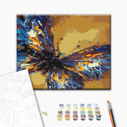 Mal efter tal - Butterfly in detail