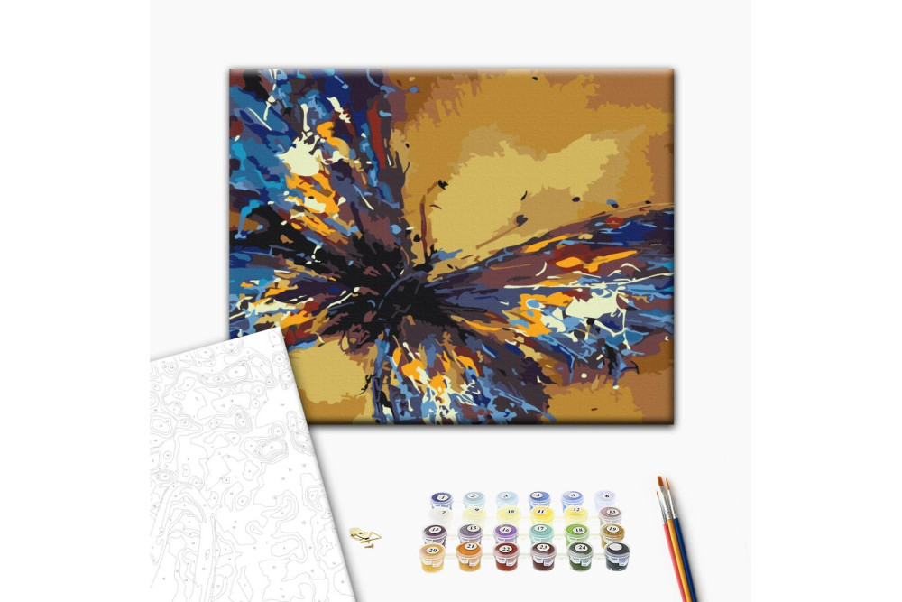 Mal efter tal - Butterfly in detail
