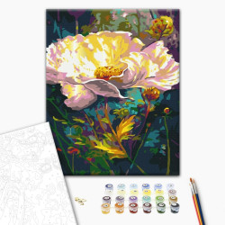 Mal efter tal - Fairy flower
