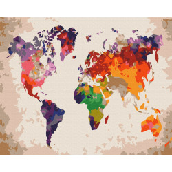 Mal efter tal - Color map - popart