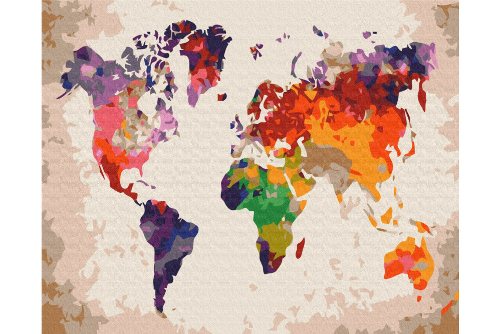 Mal efter tal - Color map - popart